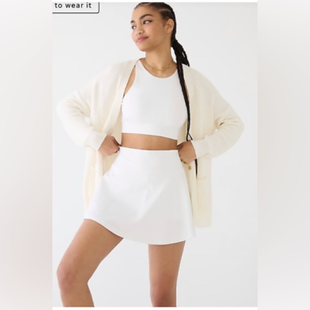 J.Crew Cloudstretch Active White Skort - Size XXL